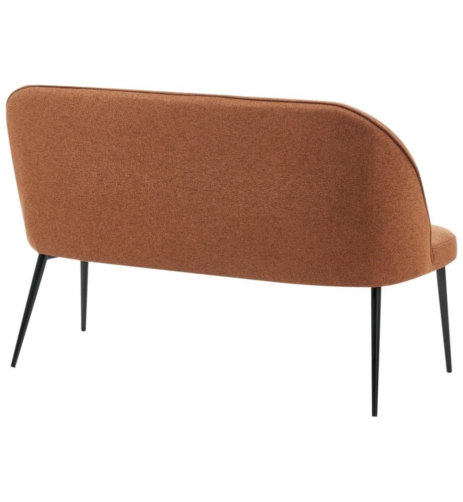 Banc de salle à manger 2 places OSBY Tissu Marron