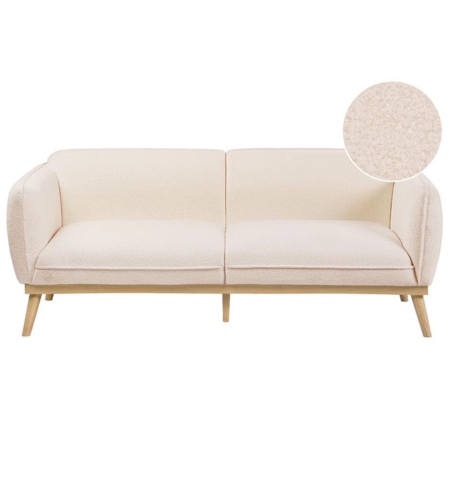 Canapé 3 places LJUNG Bouclé Beige clair