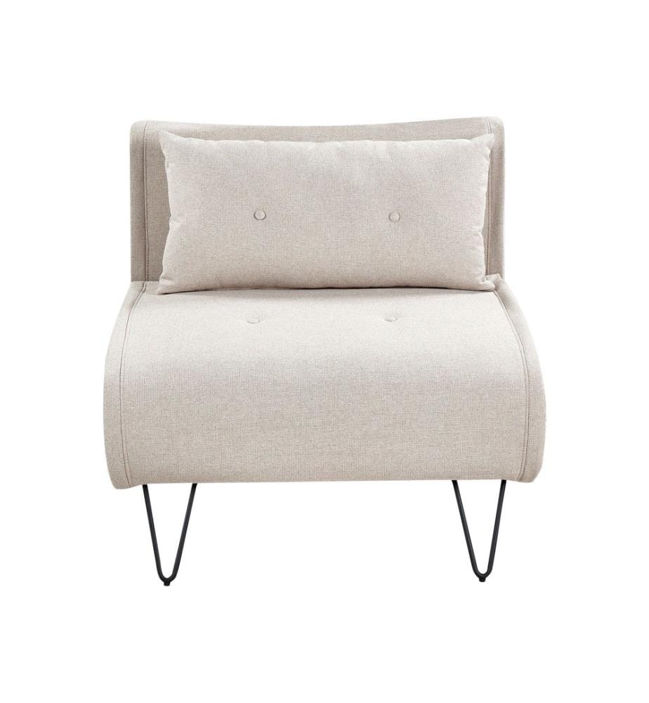 1-Sitzer Schlafsofa VESTFOLD Stoff Hellbeige