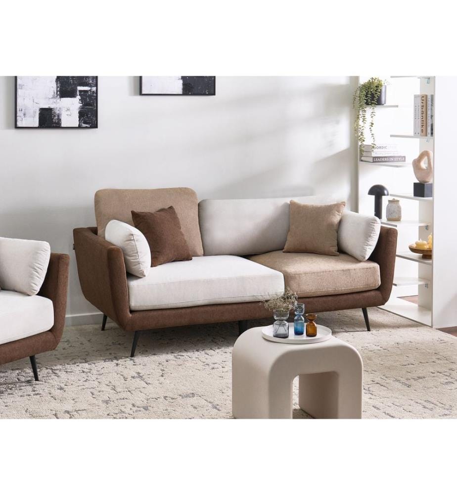 Sofa 3-Sitzer BOLGA Stoff Braun