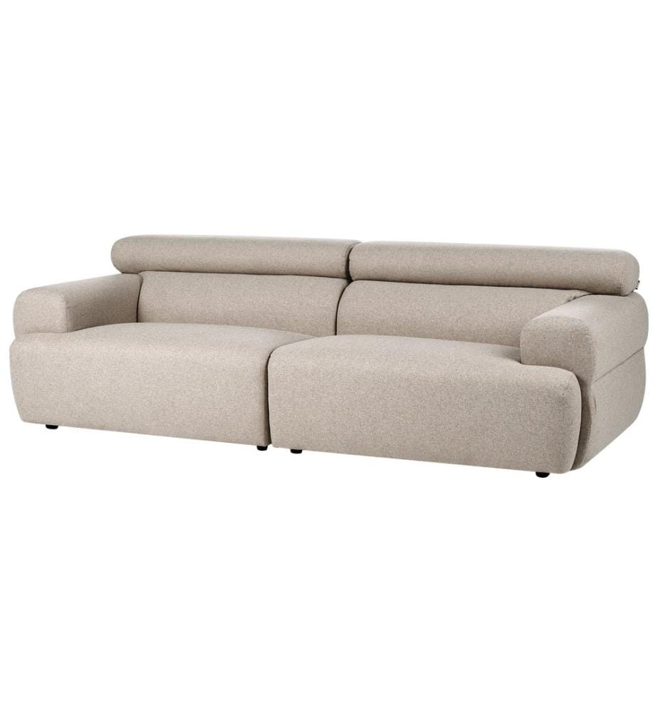 Sofa 3-Sitzer HOVDEN Stoff Beige