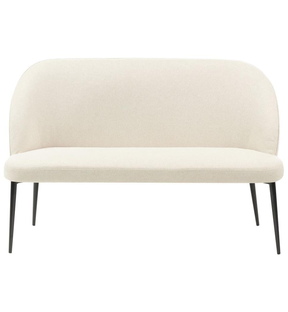 Banc de salle à manger 2 places OSBY Tissu Beige clair
