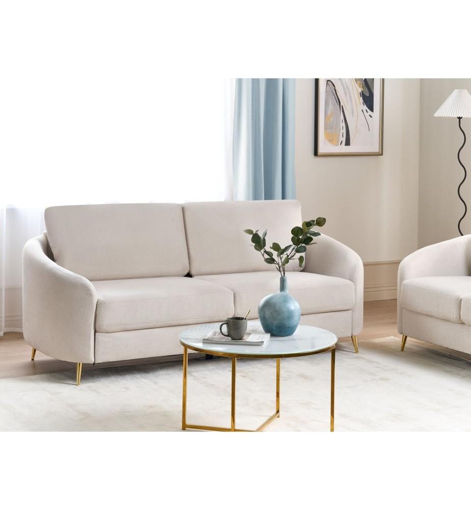 Sofa 3-Sitzer TROSA Stoff Beige