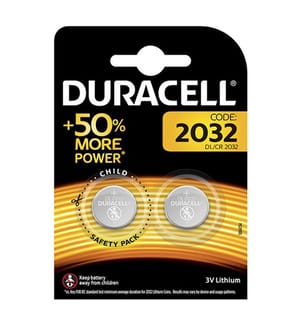 10 x Duracell DL2032 Lithium-Knopfzellen - Blister 2 Stück