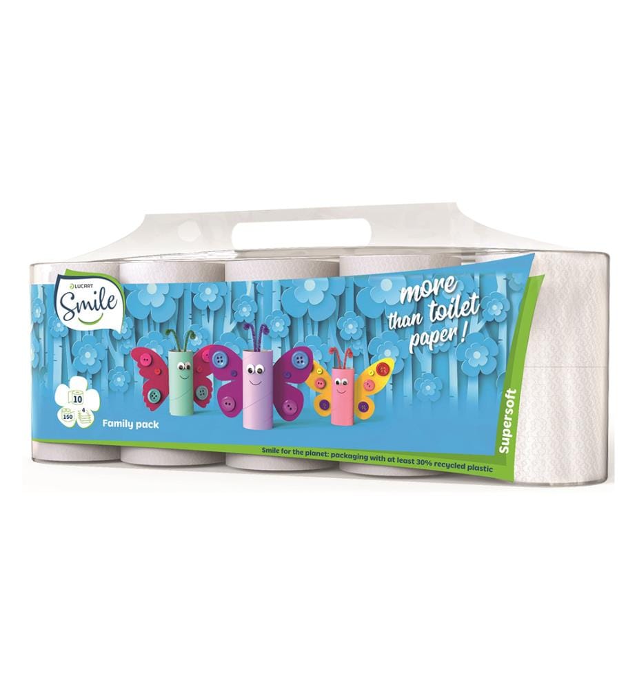 7 x Papier Toilette Smile 10x150 feuilles 4 plis