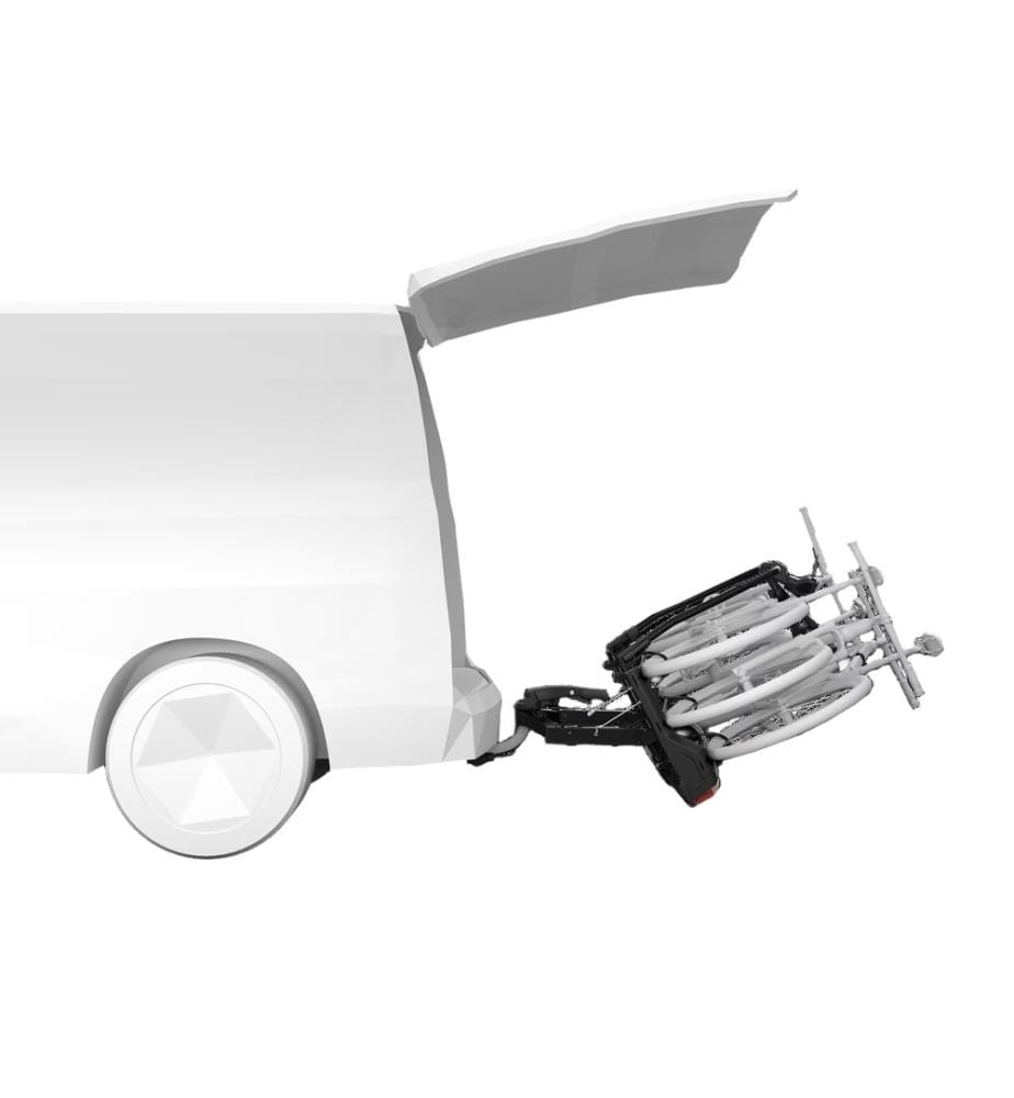 VeloSpace 3 Plattform-Fahrradträger für 3 Fahrräder an der Anhängerkupplung
