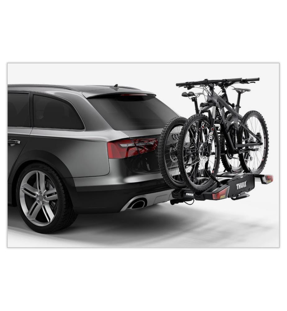 EasyFold XT - 2-Bike Anhängerkupplungs-Fahrradträger- Schwarz /Silber