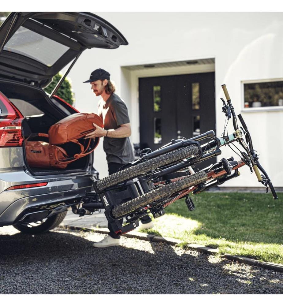 Fahrradträger auf Kugelkopfkupplung für 2 Fahrräder - Schwarz und Silber