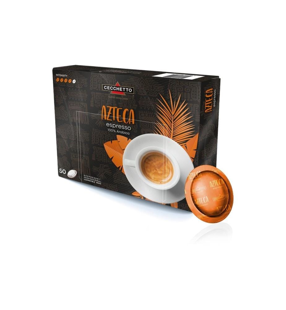 CECCHETTO - Professional Pads Azteca Espresso 100% Arabica 50 pièces