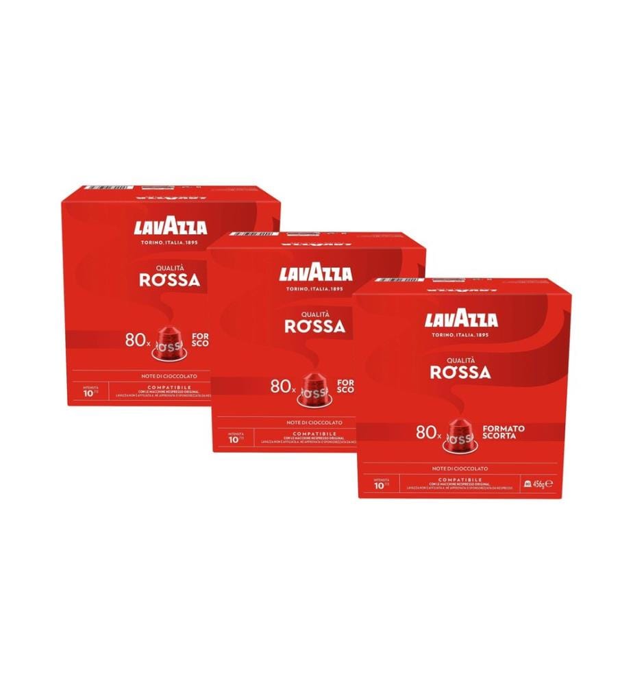 LAVAZZA - Capsules de café Qualità Rossa 3 x 80 pièces