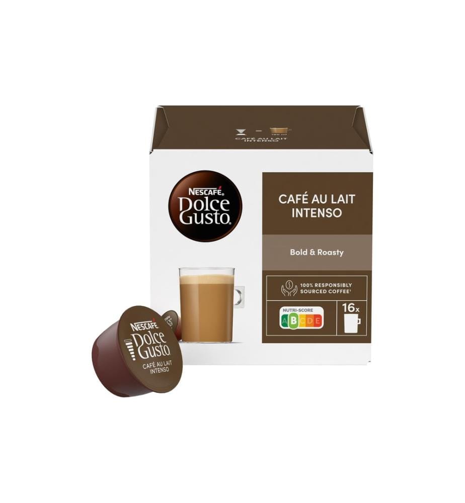 Nescafé Capsules de café Dolce Gusto Café lait Intenso 16 pièces