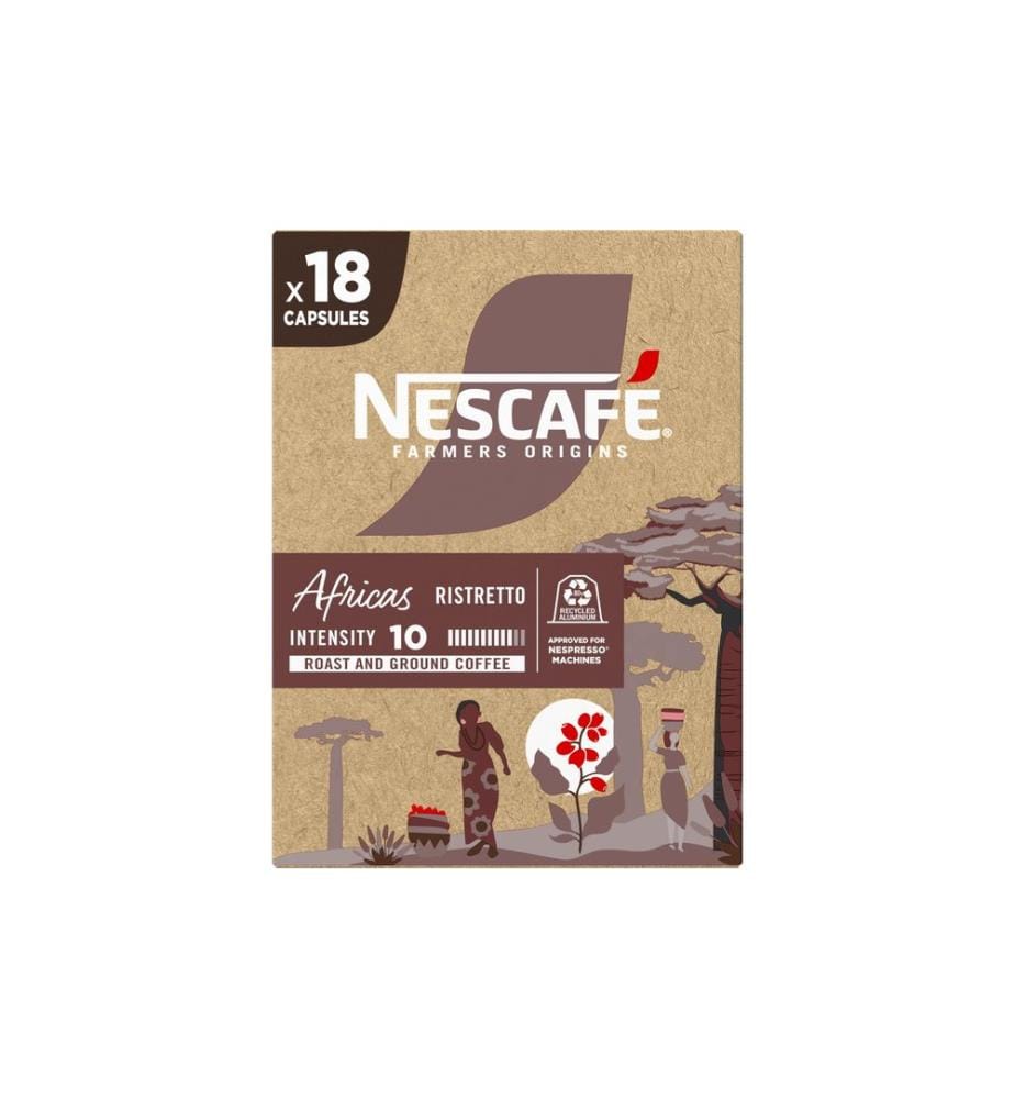 Nescafé Kaffeekapseln Farmers Origins Africas 18 Stück