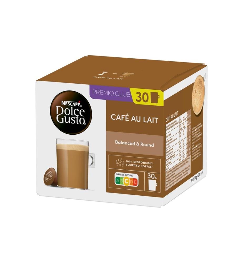 Nescafé Kaffeekapseln Dolce Gusto Café Au Lait 30 Stück