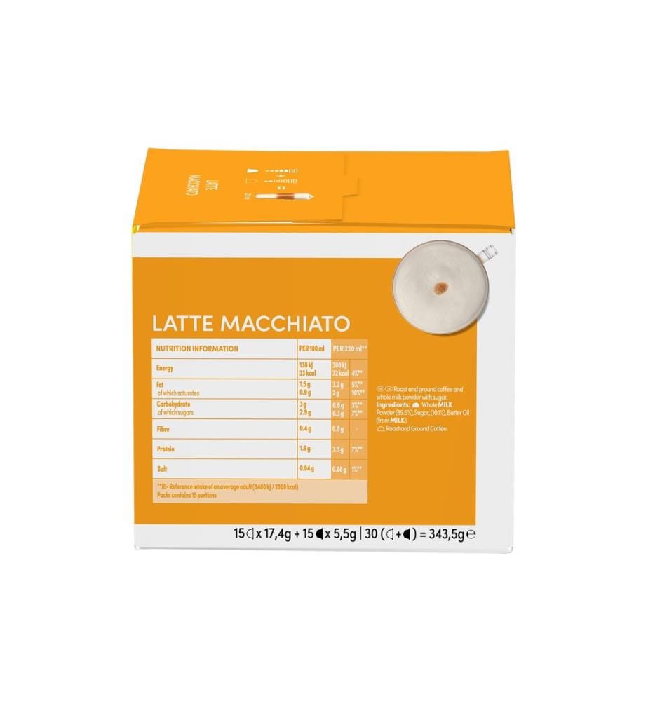 Nescafé Kaffeekapseln Dolce Gusto Latte Macchiato 15 Portionen