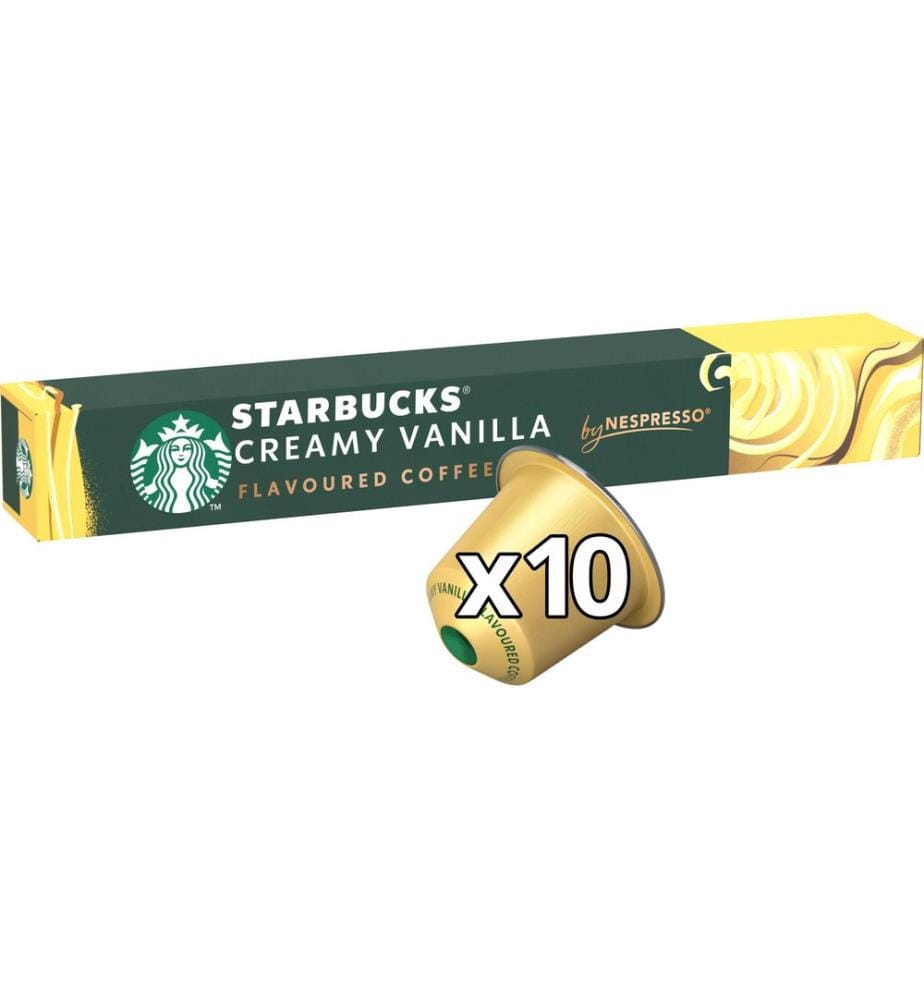 STARBUCKS - Capsules de café Creamy Vanilla by Nespresso Flavoured 10 pièces