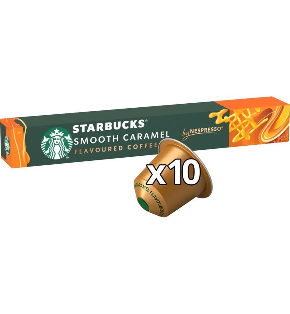STARBUCKS - Capsules de café Smooth Caramel by Nespresso Flavoured 10 pièces