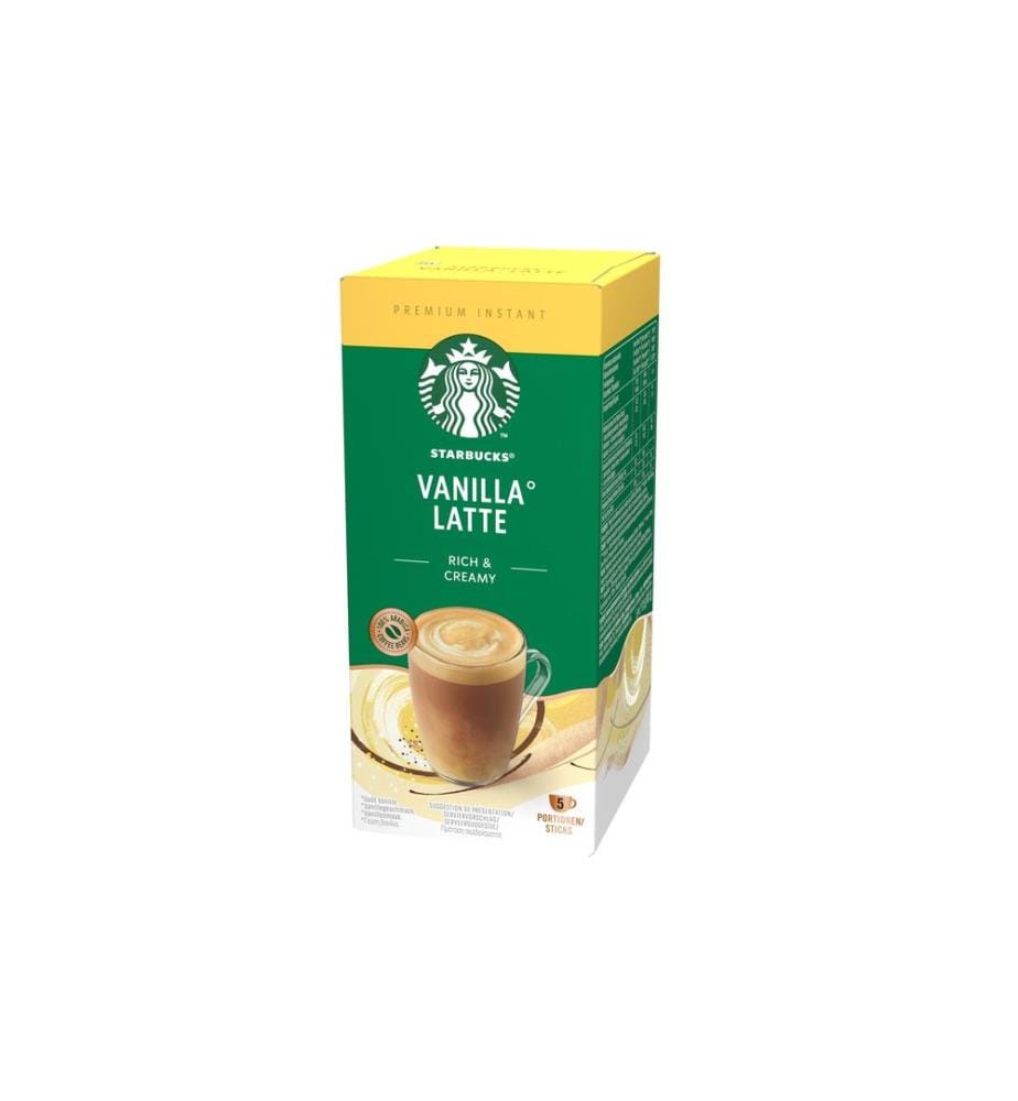 STARBUCKS - Café instantané Vanilla Latte 5 pièces