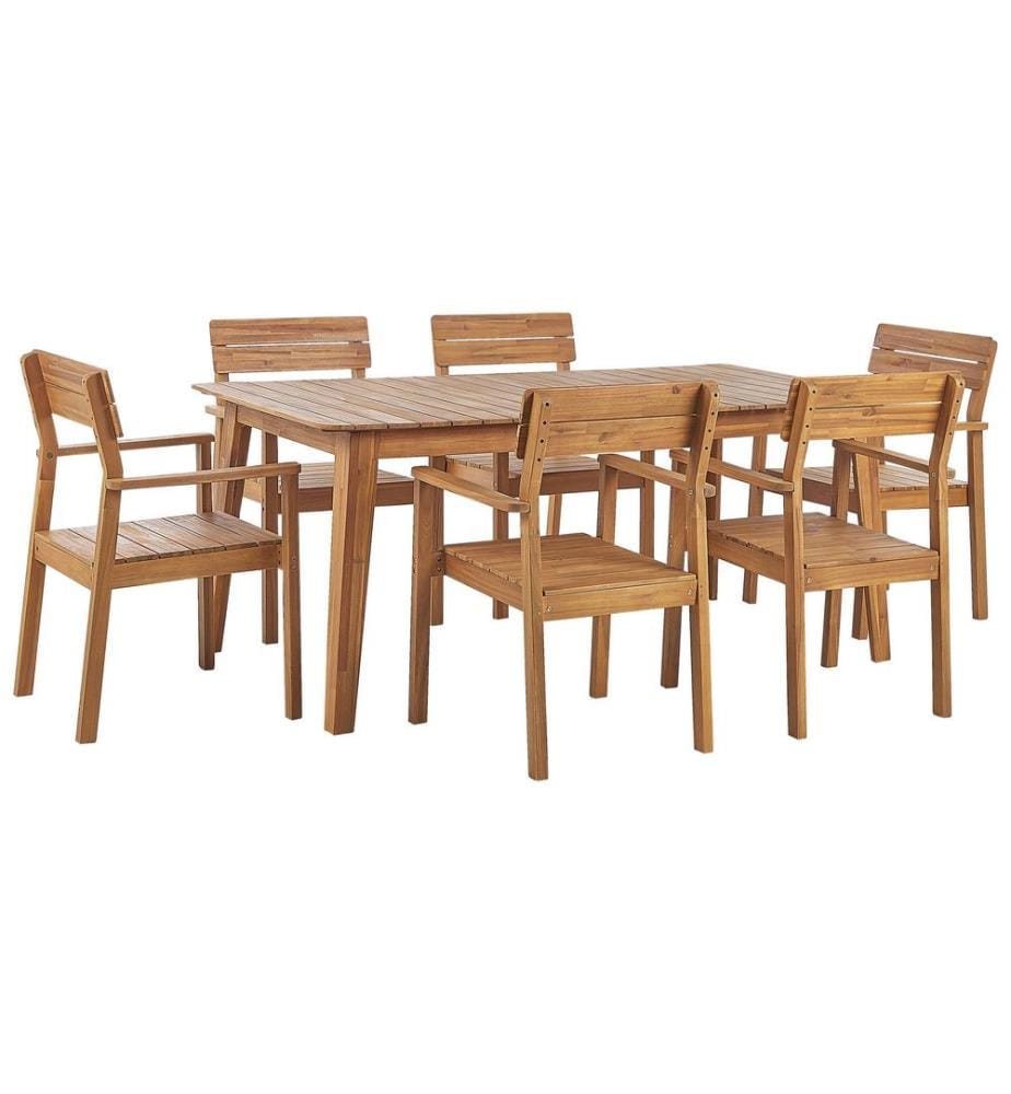 Gartenmöbel Set 6-Sitzer FORNELLI Akazienholz Braun