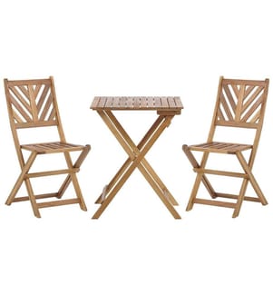 Bistro Set klappbar TERNI Akazienholz Braun