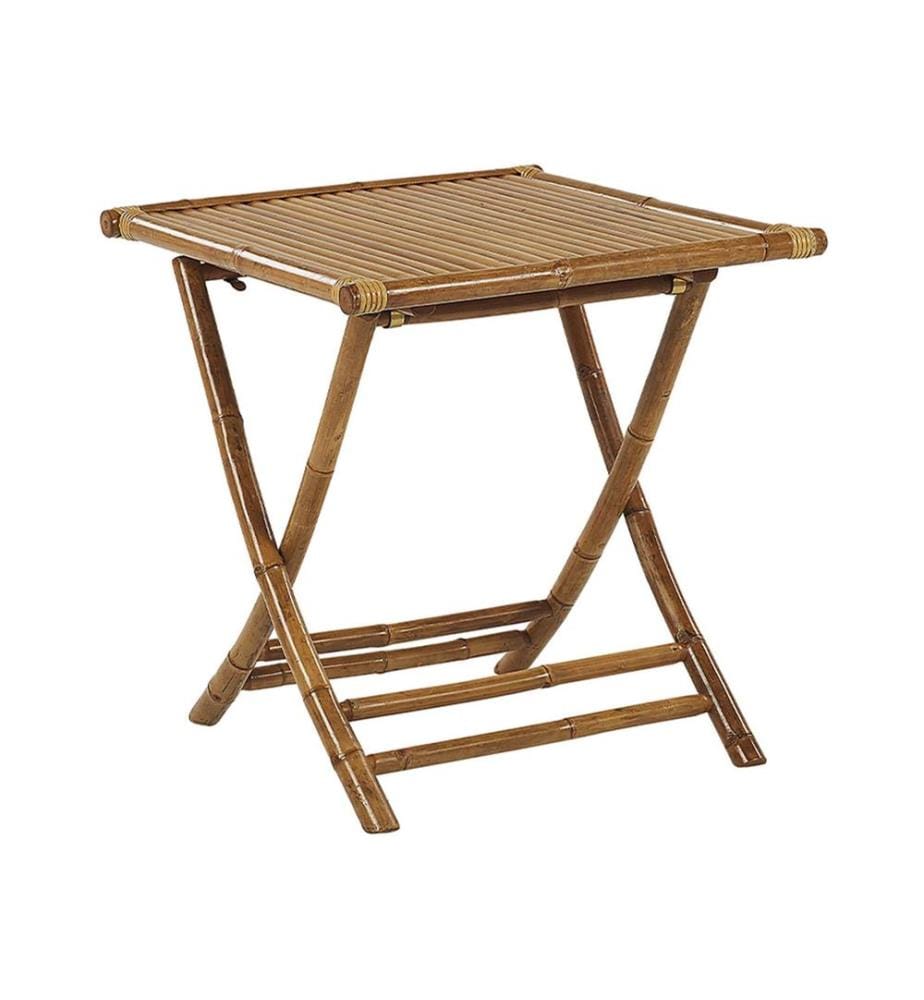 Table bistrot MOLISE 70 cm 70 cm Bambou Marron