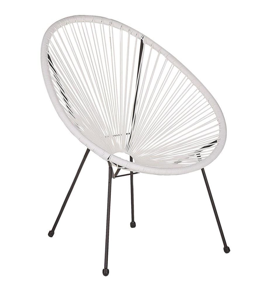 Gartenstuhl ACAPULCO II Polyrattan Weiss