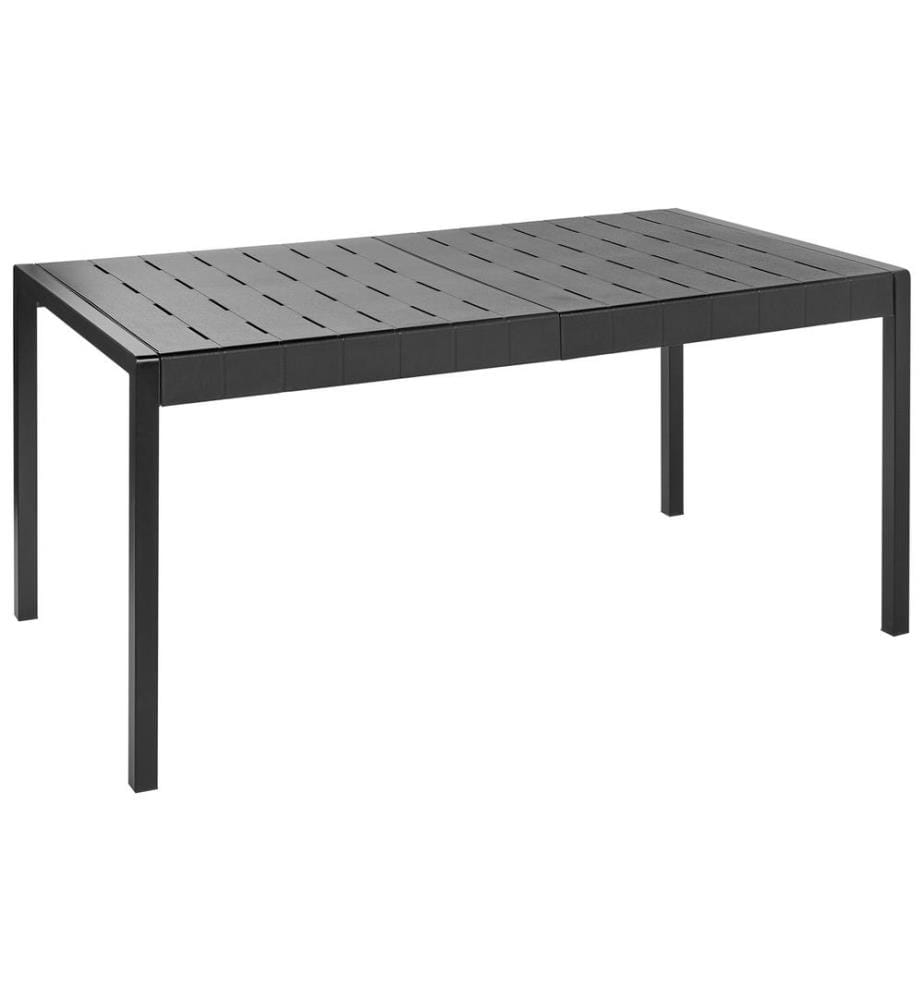 Gartentisch BARTICA 154 cm 84 cm Schwarz