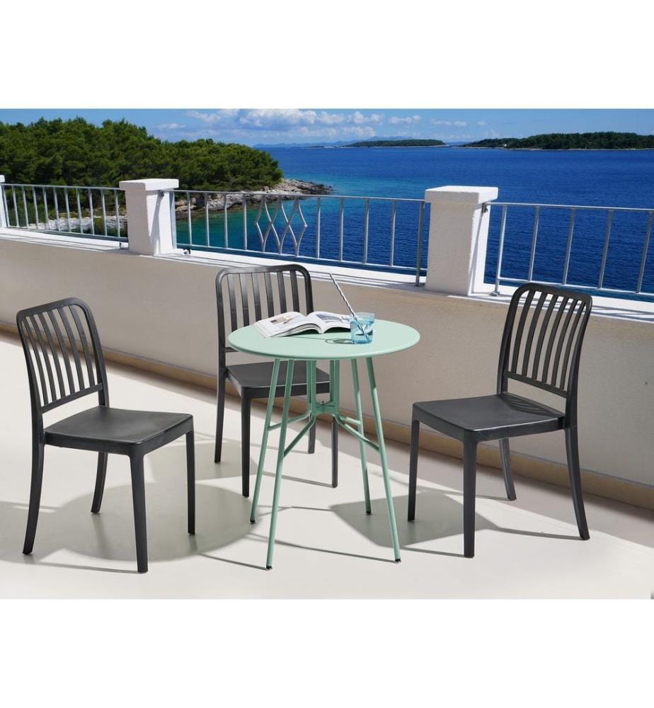 Table bistrot TALTAL 64 cm 64 cm Métal Vert clair