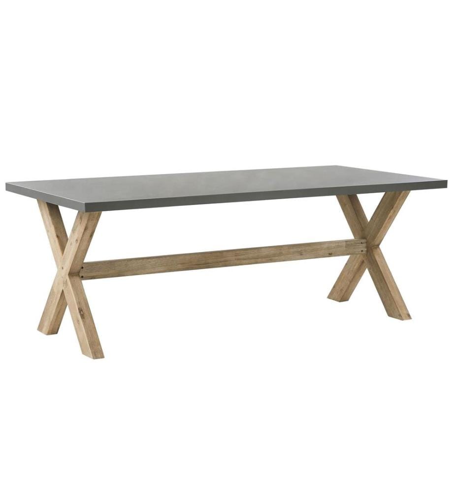Gartentisch OLBIA 200 cm 100 cm Beton Grau