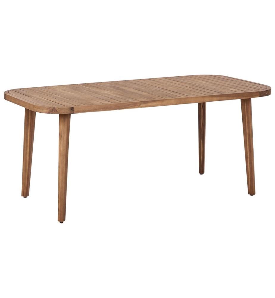 Table de salle à manger de jardin PARAGGI 180 cm 90 cm Bois d'acacia certifié Marron
