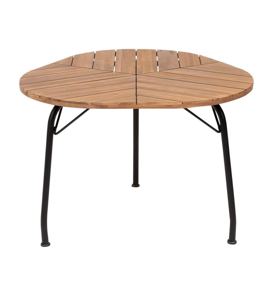 Table de salle à manger de jardin VARENNA 106 cm 103 cm Acacia Marron