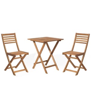 Set bistrot Pieghevole FIJI Legno d'acacia Marrone chiaro