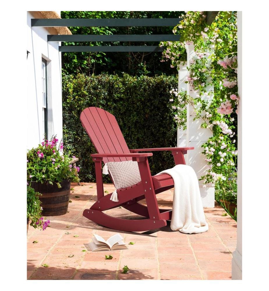 Garten-Schaukelstuhl ADIRONDACK Rot