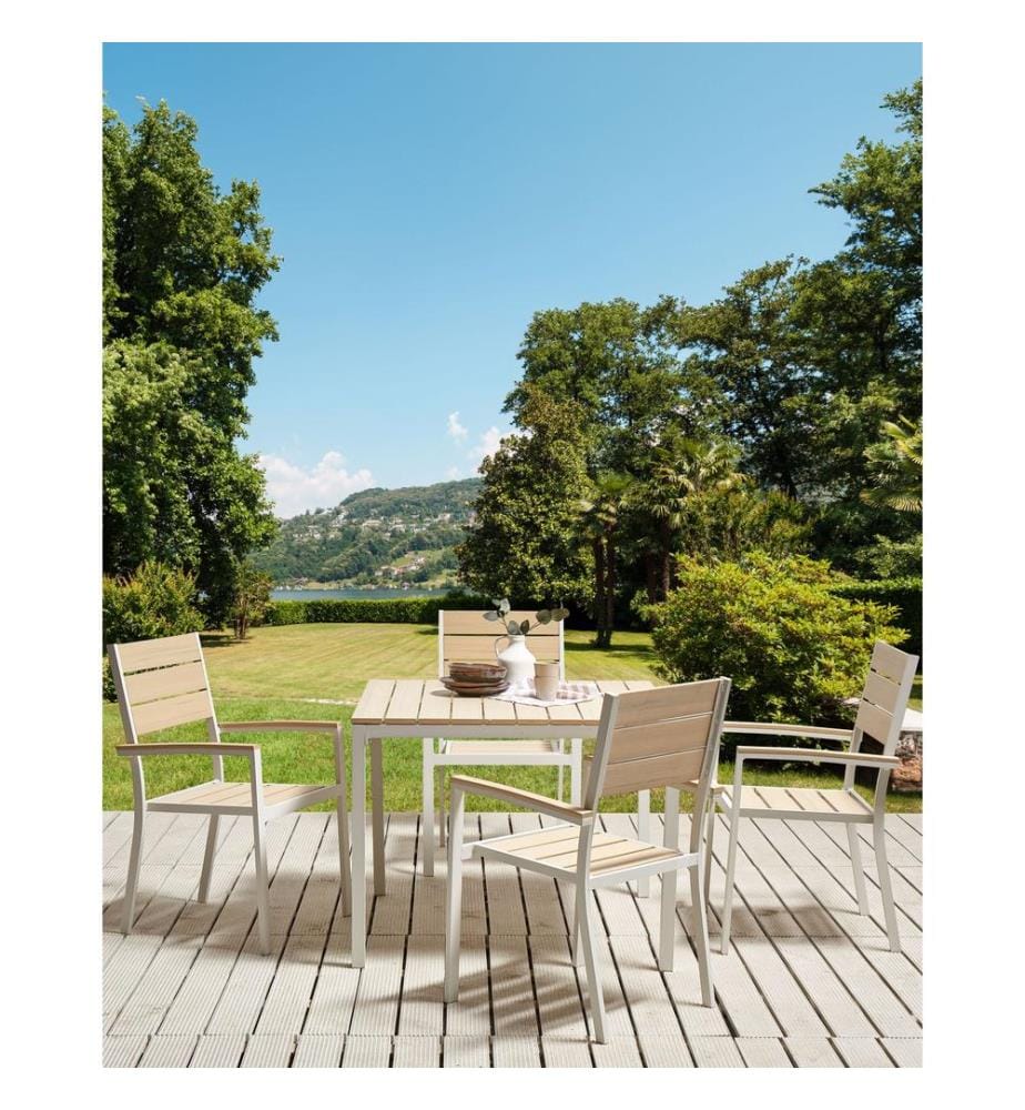 Gartenstuhl 4er Set PRATO Beige