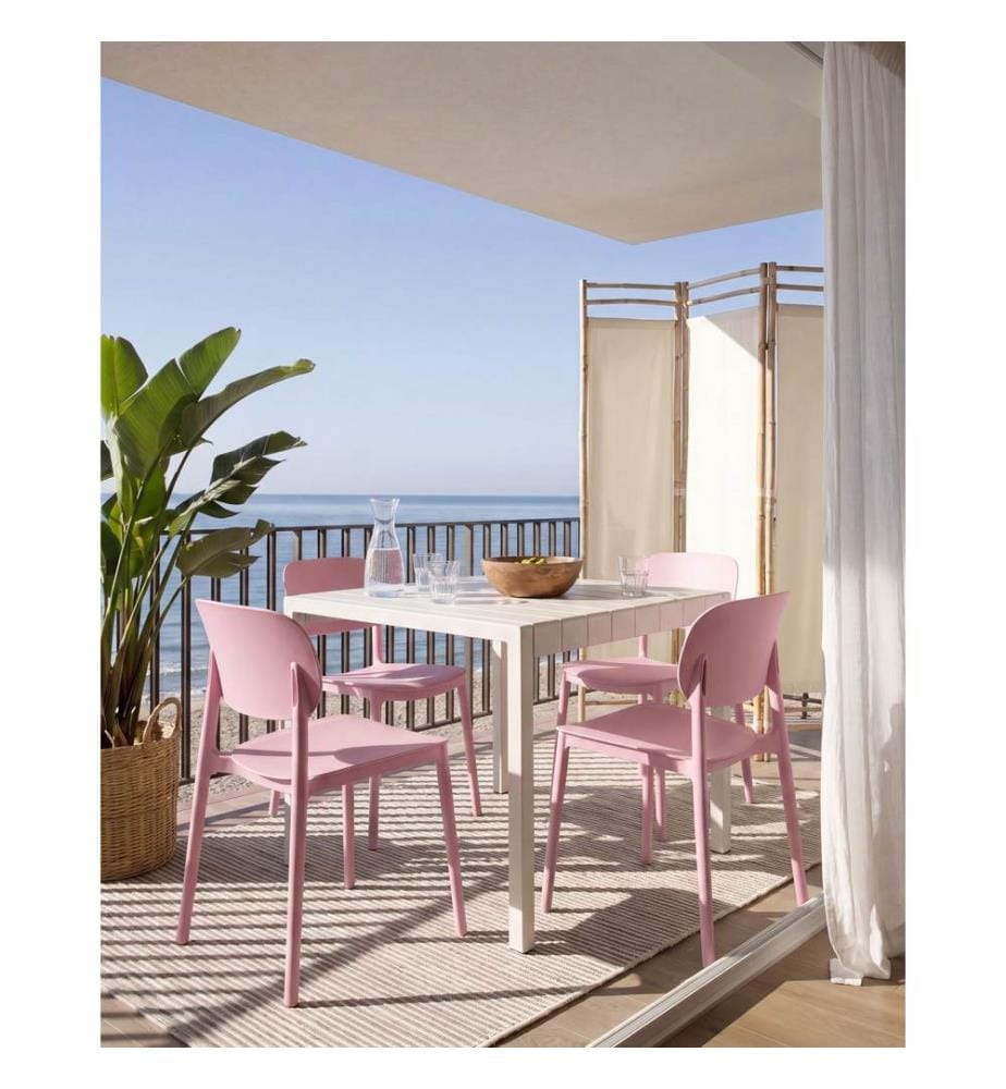 Gartenstuhl 4er Set TUPIZA Rosa