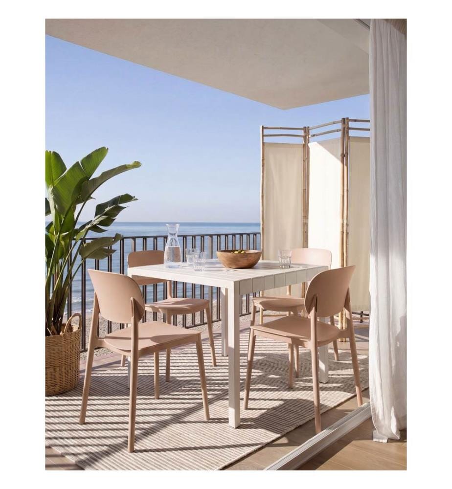 Lot de 4 chaises de jardin TUPIZA Beige sable