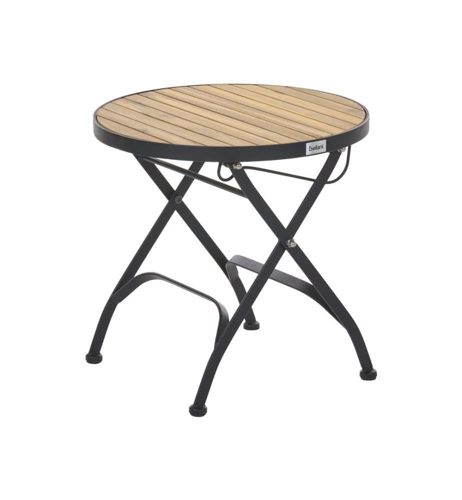 Table d'appoint pour le jardin LASCARI 45 cm 45 cm Acacia Marron clair