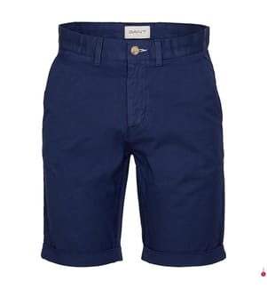 Short chino Sunfaded Regular Fit - Bleu persan