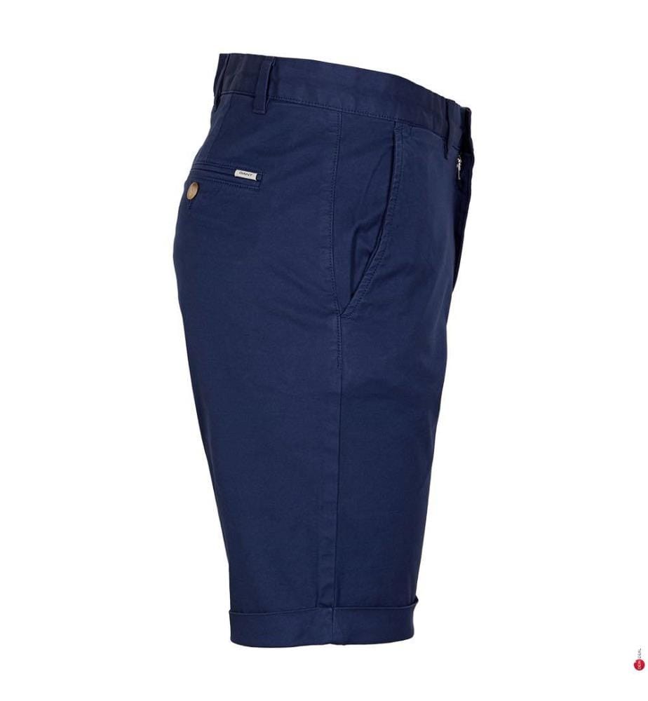 Short chino Sunfaded Regular Fit - Bleu persan