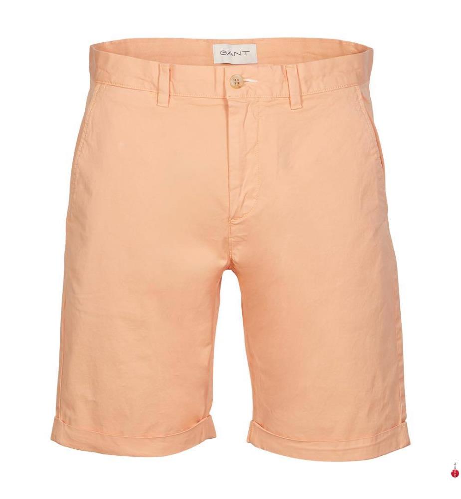 Short chino Sunfaded Regular Fit - Peachy Orange