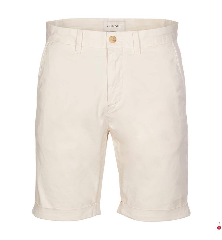 Short chino Sunfaded Regular Fit - Crème