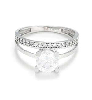 Ring Majestueuse - Weissgold 375/1000 und Zirkonium
