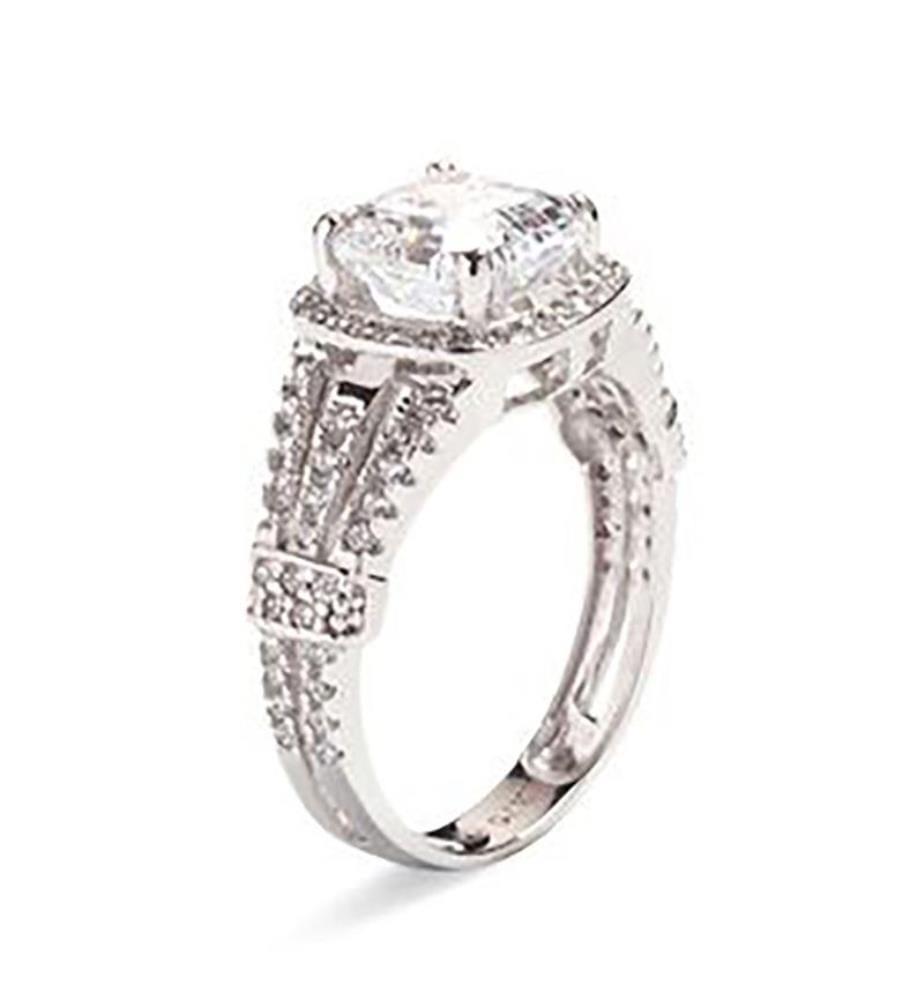 Ring "Magnifique" Weissgold 375/1000 und Zirkonium