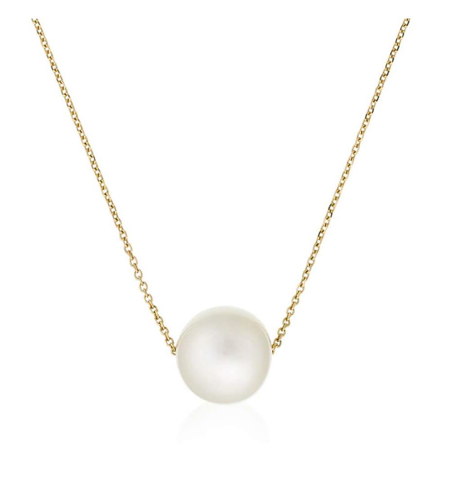 Collana Single Pearl - Oro Giallo 375/1000