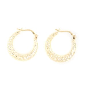 Earringss Constance Hoop 18Mm 375/1000 - Yellow Gold