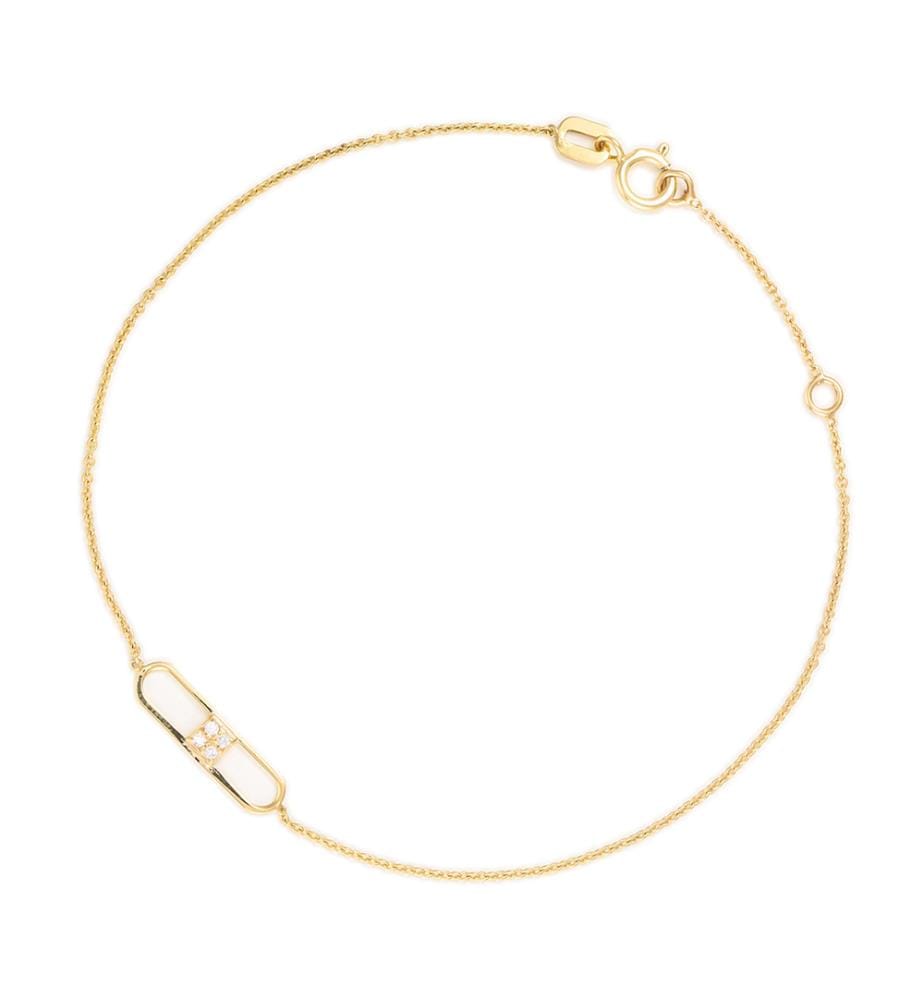 Eddie Armband - Gelbgold 375/1000 und Zirkonium