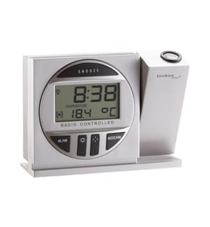 TECHNOLINE - Funkwecker WT590 mit Projektion, Silber