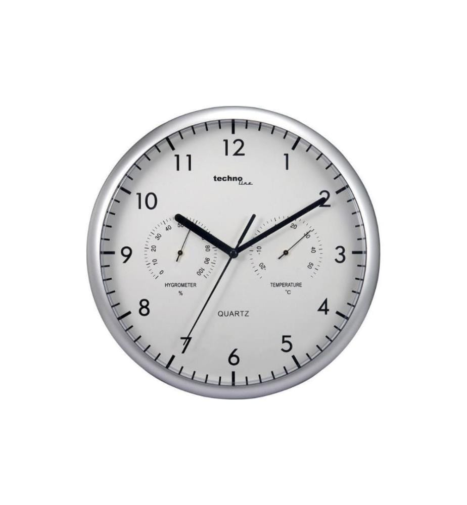 TECHNOLINE - Wanduhr WT650 Ø 26 cm Silber