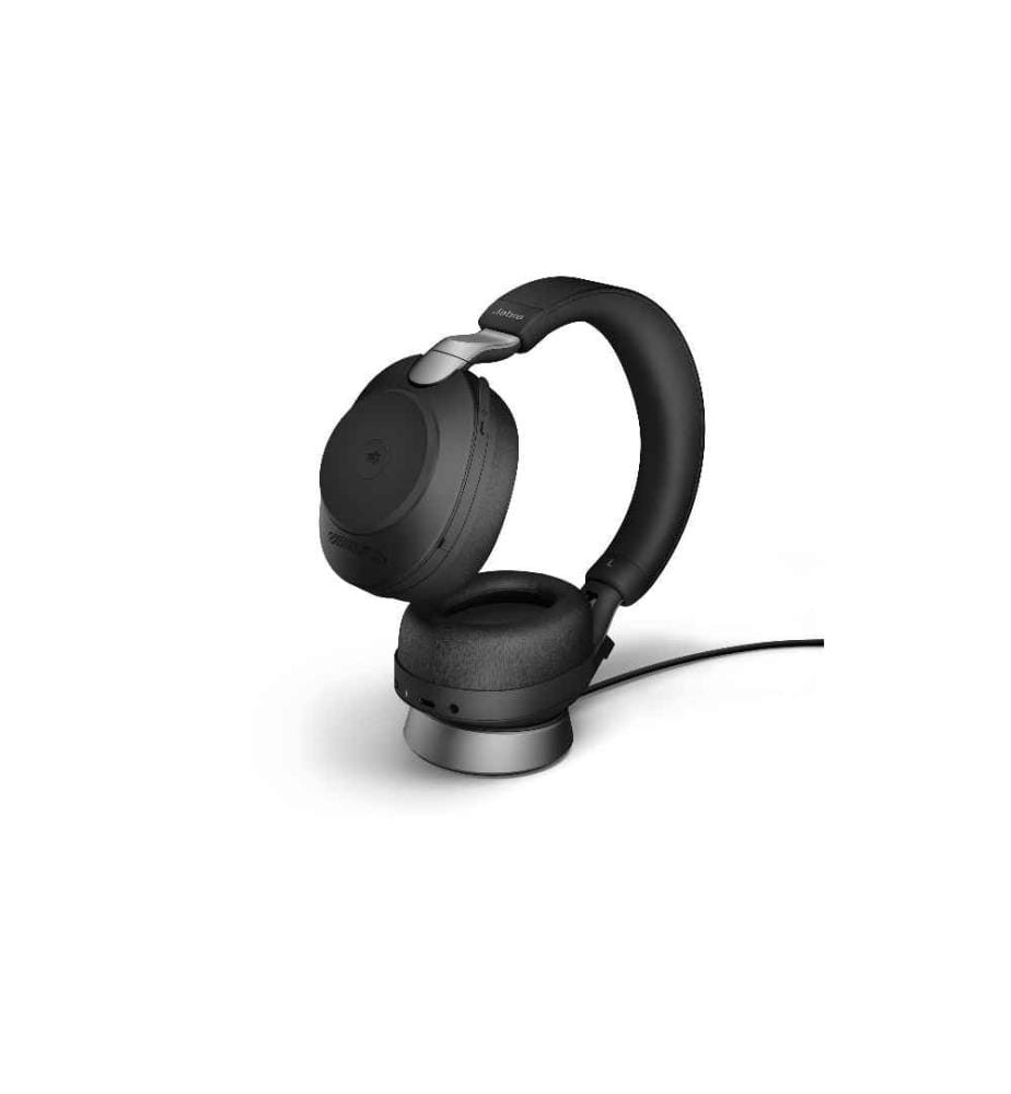 JABRA - Écouteurs Evolve2 85 Duo MS Noir, USB-C, avec station de chargement