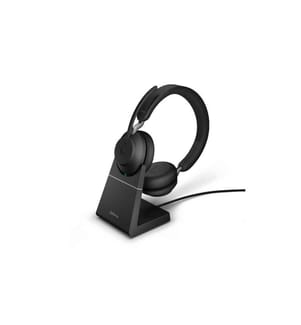 JABRA - Écouteurs Evolve2 65 Duo UC Noir, USB-C, avec station de chargement