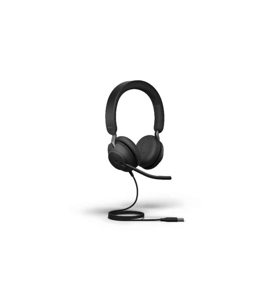 JABRA - Headset Evolve2 40 Duo MS Schwarz, USB-A